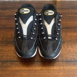 Black and White Athletic Shoes with Chunky Sole